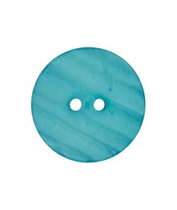 Carte de 2 boutons Polaire Turquoise 28mm - Union Knopf Turquoise Bleu