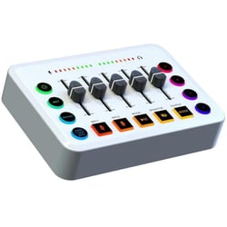 Table De Mixage Audio Avec Éclairage RGB Et Fonctions Personnalisables Blanc YONIS