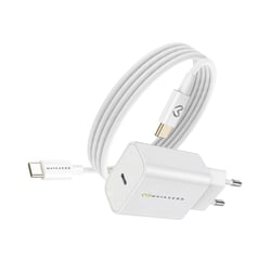Mayaxess Chargeur Secteur pour Xiaomi 15 Pro 20W + Câble USB-C 1m Blanc