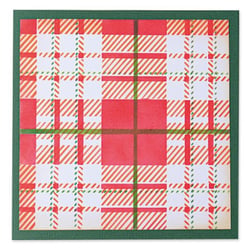 Pochoirs superposables textile à carreaux - Sizzix