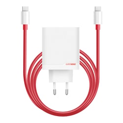 Oneplus Chargeur Secteur 120W Double Port USB et USB C avec Câble 1m Blanc