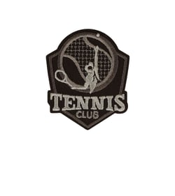 Ecusson thermocollant padel et tennis tennis 4,5cm x 3,5cm