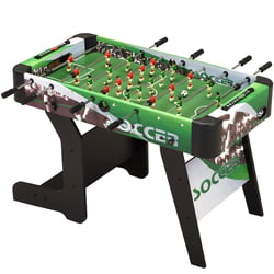 Table de baby-foot d'intérieur pliable - 22 figurines - 3 balles inclues - 2 à 4 joueurs