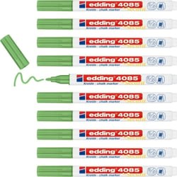 Lot de 10 marqueurs craie liquide - EDDING - vert métallisé - 1-2 mm