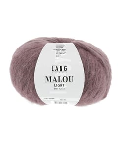 Pelote d'Alpaga et laine MALOU LIGHT - LANG YARNS 48 Violet