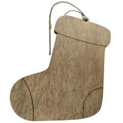 Chaussette de Noël personnalisable en bois