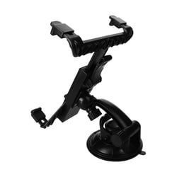 Avizar Support Voiture Tablette Fixation Ventouse Pare-brise ou Tableau de Bord Rotatif Noir