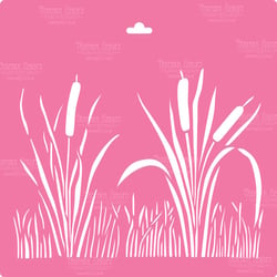 Pochoir plastique souple réutilisable 30 x 30 cm Fabrika Decoru JONC 009