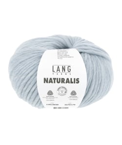 Pelote de laine Mérinos à tricoter Naturalis - Lang Yarns 20 bleu glacier