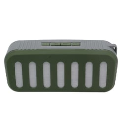 Enceinte Bluetooth Forme Pot D'échappement Voiture TWS Support Carte TF FM AUX USB Vert YONIS