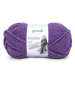 Pelote de laine à tricoter ALASKA - 100gr - Gründl Violet (24)