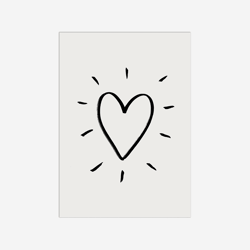 Carte postale - Jenzhen - Coeur - 14,8 x 10,5 cm - Made in France