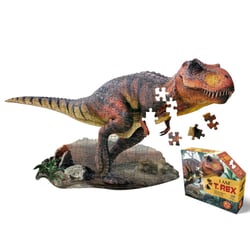 I AM Puzzle Jr.: T-REX 96.52x53.34cm, 100pcs, en boîte 29.21x24.13x7.62cm, Madd Capp Puzzle, 5+