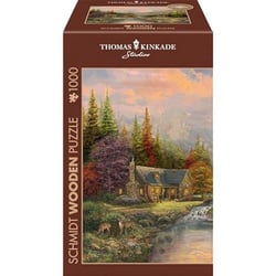 Puzzle 1000 pièces - Puzzle en bois - Le Ruisseau de Montagne - Schmidt Spiele