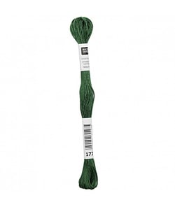 Fil à broder mouliné Uni - Rico Design 177 Vert