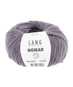 Pelote de laine et yak NOMAD – 25gr - Lang Yarns - Laine extrafine & yak naturel – Luxe rustique pour tricots nomades 0046 violet