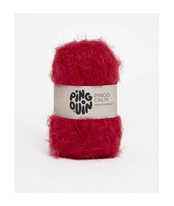 Pelote à tricoter PINGO CALIN - certifié Oeko-Tex - Pingouin Cerise Rouge
