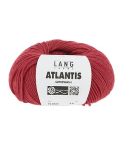 Pelote de laine vierge ATLANTIS - Lang Yarns 0060 Rouge