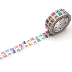 Masking tape - Bocals multicolores - 7 m x 15mm