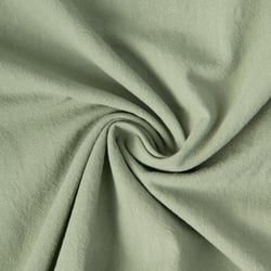 Tissu Coton Lavé aspect Lin uni Vert amande