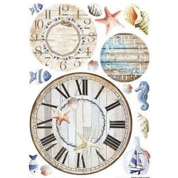 1 feuille de papier de riz 22 x 32 cm Ciao Bella SUMMER TIME 107