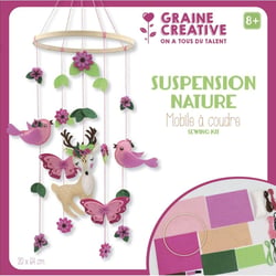 Graine Créative - Mobile pour bébé en feutrine à customiser La nature