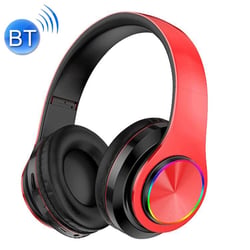 Casque Bluetooth Sans Fil V5.0 Haute Qualité Audio 10m Portée 12h Conversation Rouge YONIS