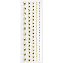 Graine Créative - Bandes de perles adhésives Doré 5 pièces