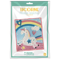 Kit mosaique caoutchouc souple Licorne