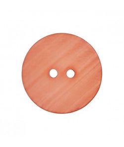 Carte de 2 boutons Polaire Orange 28mm - Union Knopf Orange