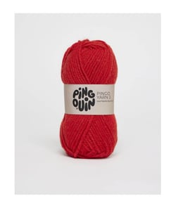 Pelote de laine à tricoter PINGO YARN 3 - Pingouin Rouge (CERISE)