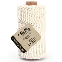 BOBINE DE COTON CABLE RECYCLE ECRU