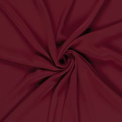 Tissu Crêpe stretch uni Bordeaux