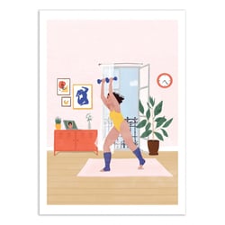 Affiche 50x70 cm - Let's get physical - Maja Tomljanovic