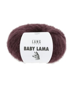 Pelote de laine BABY LAMA - Lang Yarns - Fil noble, moelleux et isolant thermique 0062 Violet