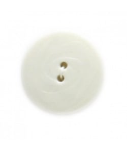 Carte de 3 boutons stries blancs 23mm - Distrifil Blanc