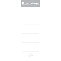 Paquet 10 étiquettes classeur a levier dos de 80mm - Blanc - Exacompta