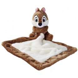 Ecureuil tic doudou plat 21 x 21 cm - peluche disney brun collection tic et tac - nicotoy