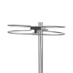 Nedis Antenne Radio FM Extérieure 87.5 à 108 MHz avec Gain 4 dB en Aluminium Noir / Argent