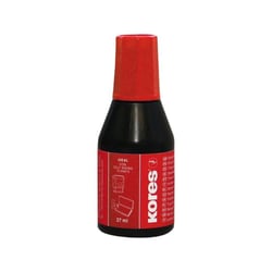 Flacon encre pour encreur - Rouge - Indélébile - Séchage rapide - 27ml - Kores