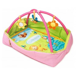 Tapis d'activites et aire d'eveil 2 en 1 cotoons rose - smoby - 110216 - jouets bebe