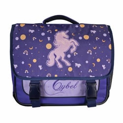 Cartable scolaire 38 cm - Cybel Licorne - Violet - Fille, 2 compartiments