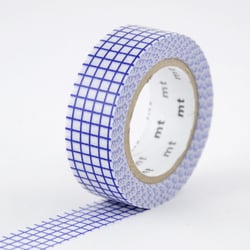 Masking tape - Quadrillé bleu - 7 m x 15mm