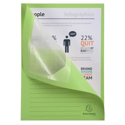 Paquet de 100 chemises à fenetre Forever - 22x31cm - Vert Pré - x 4 - Exacompta