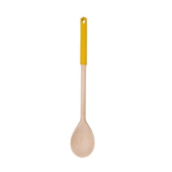 Cuillère de cuisine en bois avec manche en silicone coloré Fackelmann Wood Edition