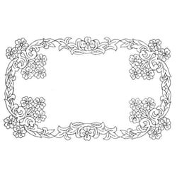 LUC - Napperon Rectangulaire 50x120 cm 100% Coton Blanc