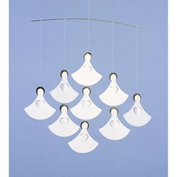 Mobile Flensted Angel Choir avec 9 Anges – Décoration Élégante pour Enfants - Flensted Mobiles