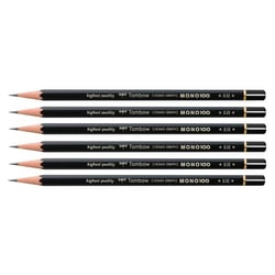 Crayon graphite TOMBOW MONO 100 - Lot de 6 - Dureté 5H