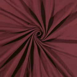 Tissu Jersey Coton uni Rouge Bordeaux