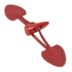 Brandebourg simili prétroué 3,5x17cm bordeaux